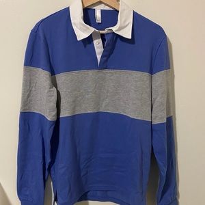 Blue and Grey Rugby Shirt